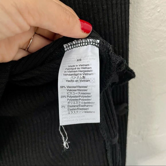 J. Crew Point Sur black ribbed tie tunic sweater - Picture 7 of 8